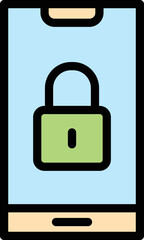 Lock Vector Icon Design Illustration