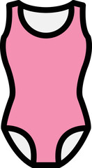 Swim suit Vector Icon Design Illustration