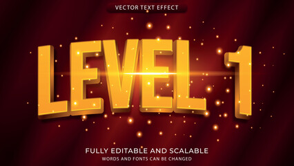luxury level text effect editable eps file