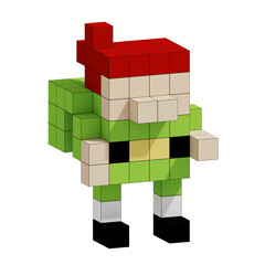 3D Voxel Christmas Object