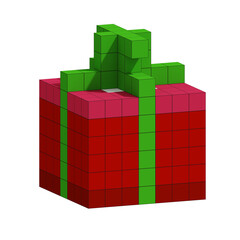 3D Voxel Christmas Object