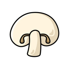 Mushroom Fresh Vegetables Vectors Illustration