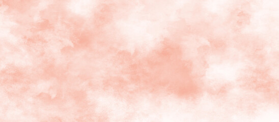 Beautiful and blurry pink watercolor background with smoke, lovely soft pink grunge paper texture, empty smooth pink texture for wallpaper, cover, card, decoration and design.	