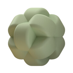 Abstract shape 3D design with pastel color 