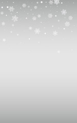 White Snow Vector Silver Background. Fantasy