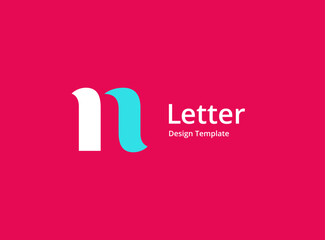 Letter N logo icon design template elements
