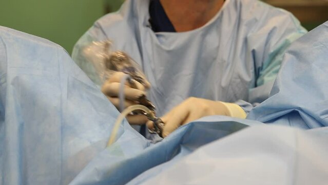 A high-tech instrument for urological operations using a laser in the hands of a surgeon