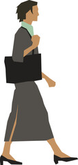 Woman Walking 1 illustration vector