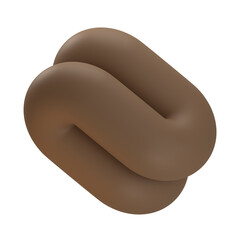 Abstract shape 3D design with pastel color 