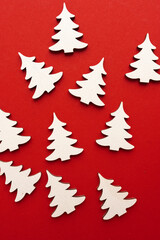 Close up view of fir tree, Christmas mood background