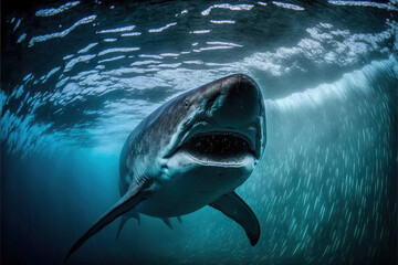 Fototapeta premium Shark Generative AI