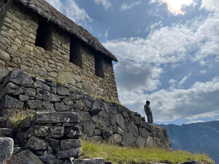 Man in Machu Picchu