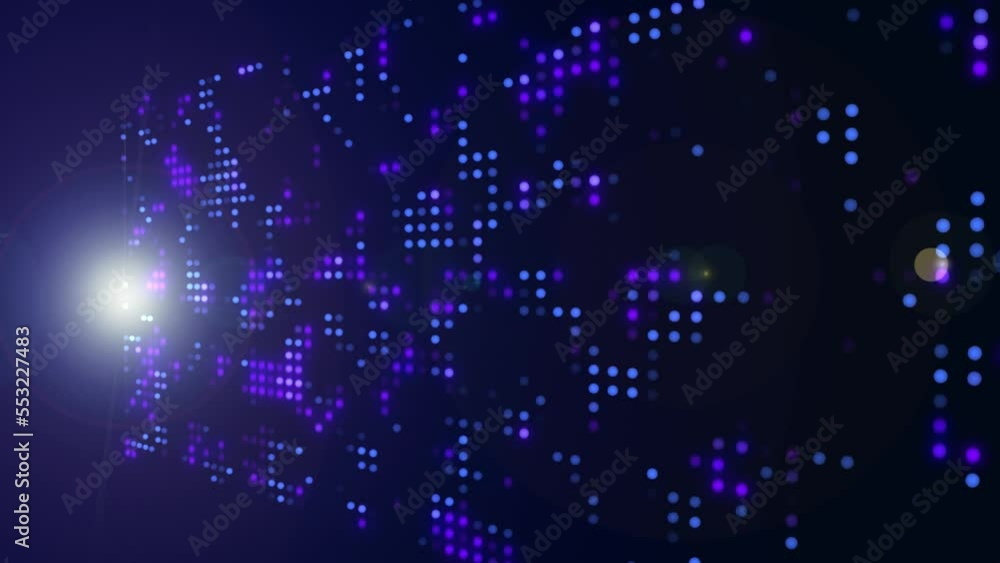 Poster abstract circle big data motion concept big data internet network data transport or blockchain data 