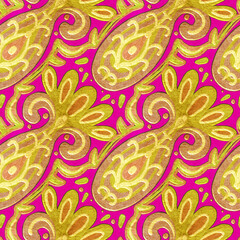 Gold embroidery with arabesques