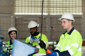 Huge machines and materials will be found in a large industrial factory. As a result, the transfer necessitates the employment of a crane