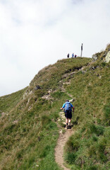 Obraz premium Aufstieg zum Glaitner Hochjoch