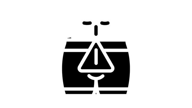 sexually transmitted disease glyph icon animation