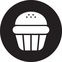 cupcake glyph icon