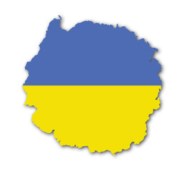 flag of Ukraine east europe. Patriot ukrainian country 