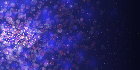 Colorful bokeh background lighting from full glitter and light.