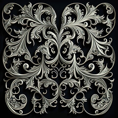 Fototapeta premium Colorful Filigree pattern