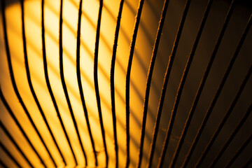Abstract gold color line background