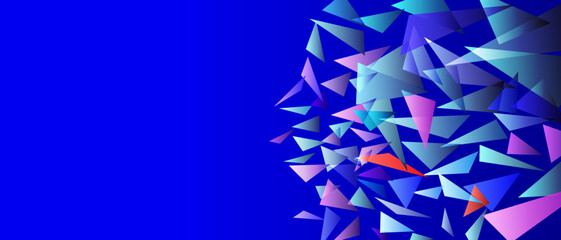 Background of many triangles