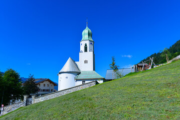 Pfarrkirche Fontanella im Großen Walsertal in Vorarlberg, Österreich