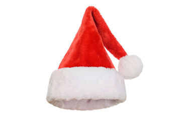 Obraz na płótnie Canvas Santa Claus Red Hat isolated on a white background