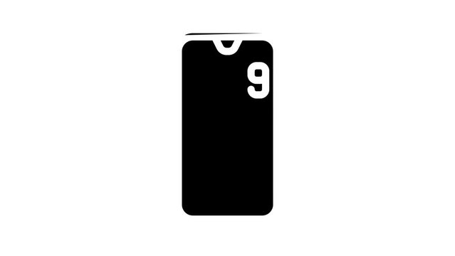 cycles training line icon animation