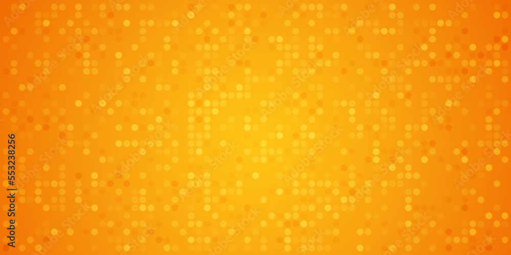 Poster abstract orange gradient background with dots