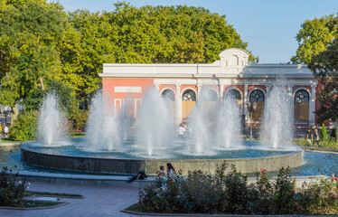 Fountain in the center of Odessa