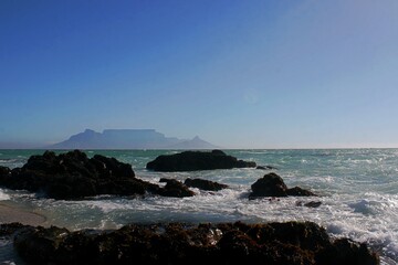 Fototapeta na wymiar Blick auf Kapstadt und Tafelberg