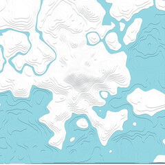 立体地図模型C(急な山のある海辺/水位は調整してね/ver.CS2) - obrazy, fototapety, plakaty