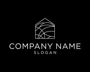 abstract logo design MINIMALIST HOUSE FUNGCIONAL VECTOR LOGO