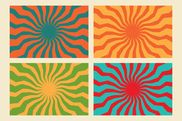 sunburst classic orange sun rays vintage texture retro background antique cartoon pattern