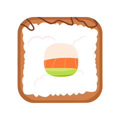 This is a sushi roll. Asian food