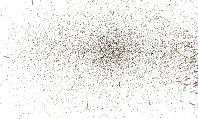 Festive isolated gold green and black confetti overlay