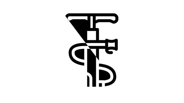 pump tool line icon animation