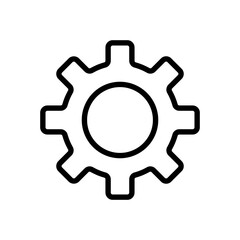 Settings line icon. Key, mechanism, options, settings, builder, research, fix, tune, sort. The concept of parameters. Vector black line icon on white background.
