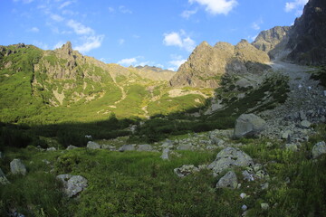 Obraz premium Kołowy Staw in Slovakian Tatra Mountains