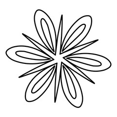 Vector Floral Outline