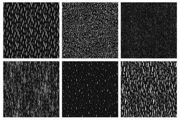 Ink hatch and strokes seamless pattern. Grunge surface vector texture looking like birch bark, papyrus, rain, ripples on the water. Texture background template.