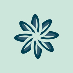 abstract blue vector sphere