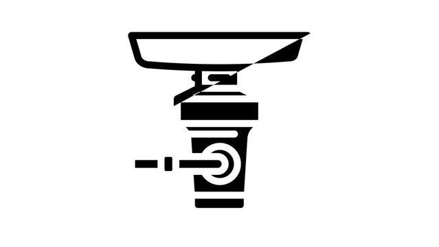 garbage disposal line icon animation