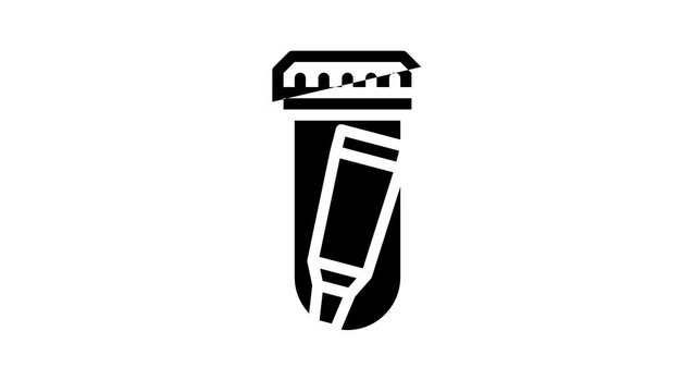 glue in container line icon animation
