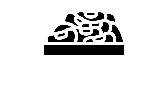 beans bowl glyph icon animation