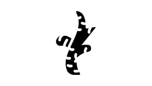 ginger vitamin food glyph icon animation