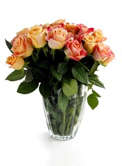 pretty rose isolated close up