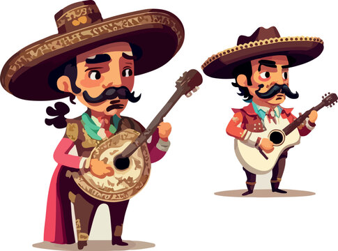 Cute Mexican mariachi